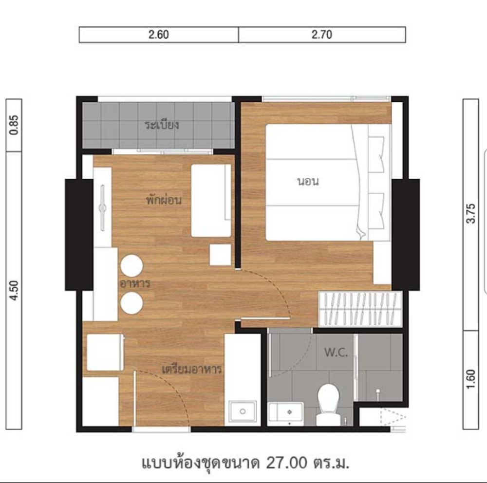 🔥ให้เช่าด่วน🔥คอนโด Lumpini Suite Phetchaburi - Makkasan (ลุมพินี สวีท เพชรบุรี - มักกะสัน) แบบ 1 ห้องนอน ขนาด 27 ตร.ม. ชั้น22 วิวสระว่ายน้ำ ใกล้ARLมักกะสัน