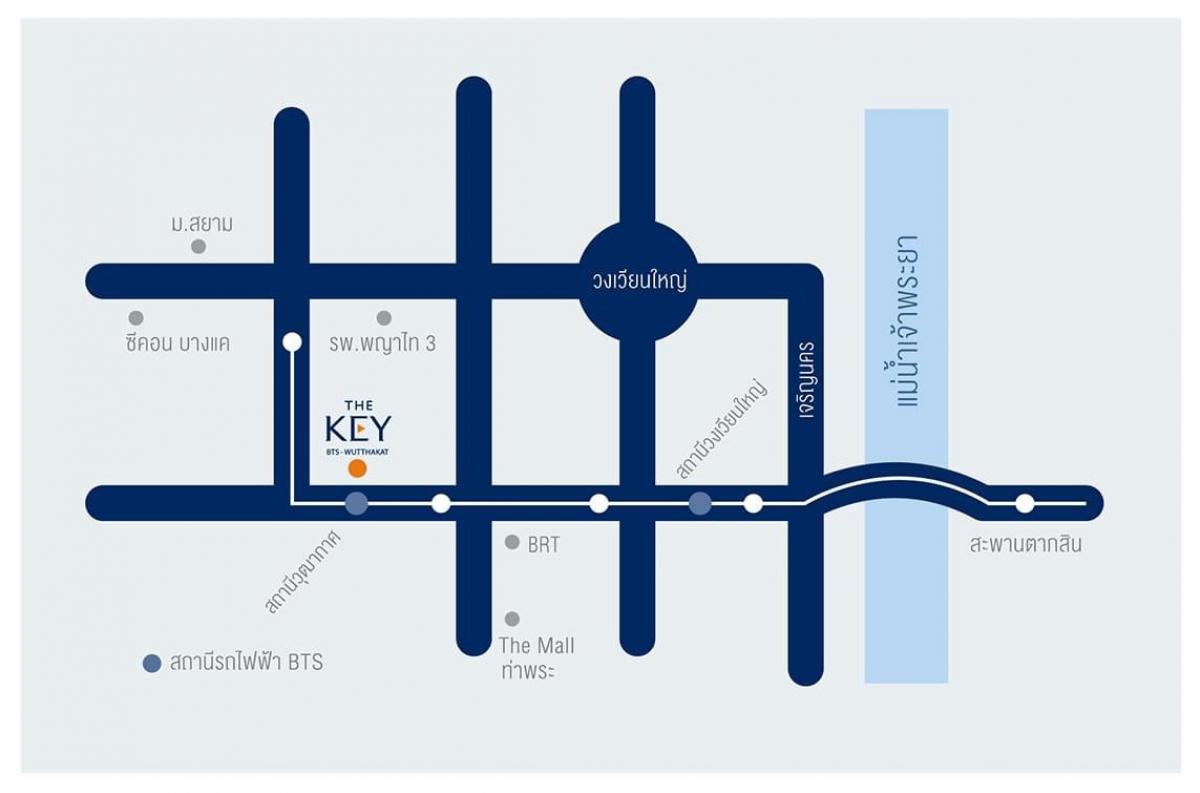 🔥ให้เช่าด่วน 🔥คอนโด The Key Sathorn - Ratchapruek (เดอะ คีย์ สาทร - ราชพฤกษ์) ห้องcombined 2 ห้องนอน ขนาด 64 ตร.ม. ชั้น 22 ไม่บล็อควิว ใกล้BTSวุฒากาศ